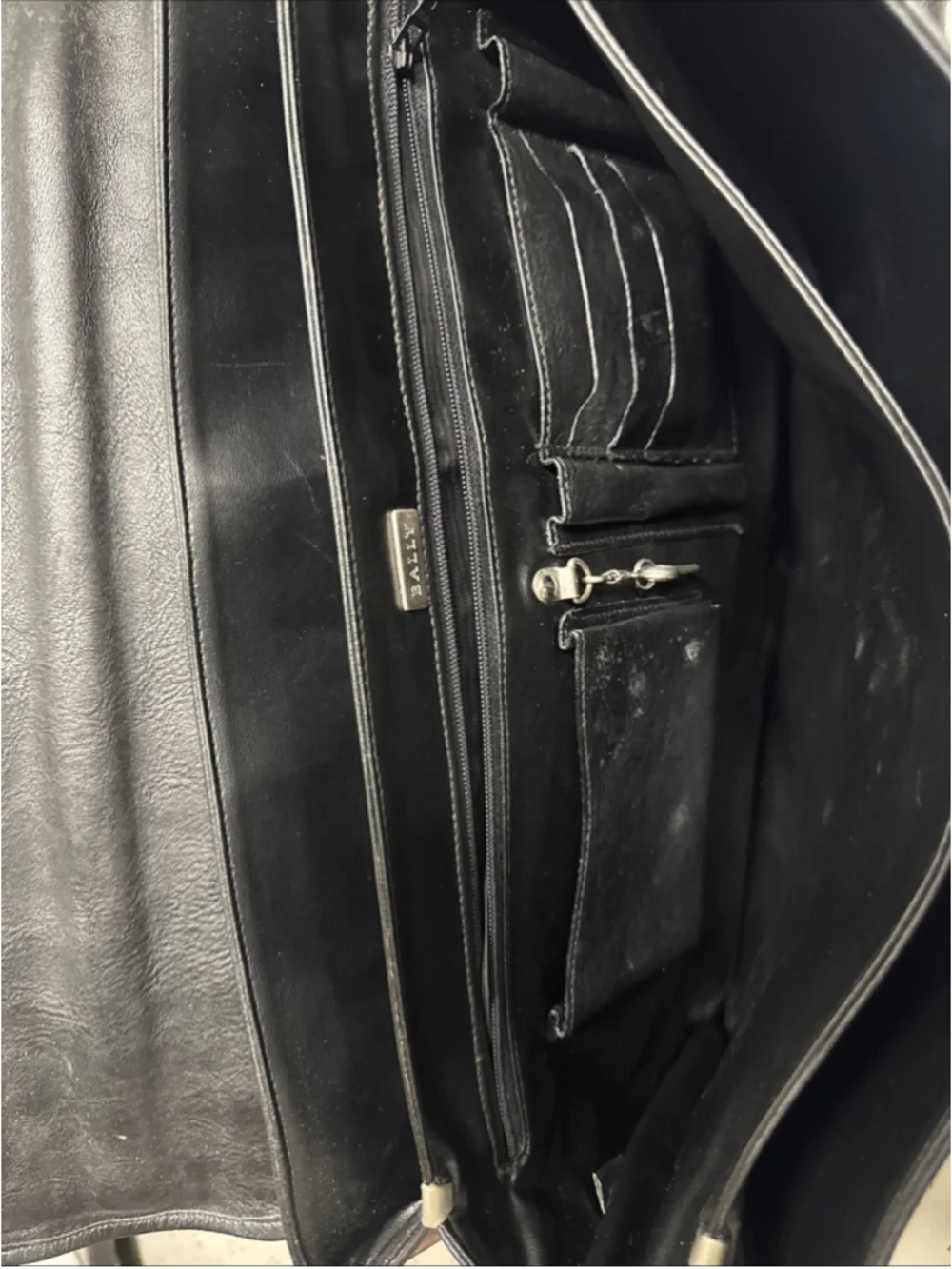 Bally Black Leather Satchel